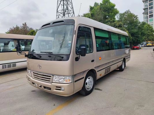품질  23 Seats Used Coaster Bus with Sealing Window Manual Transmission 공장