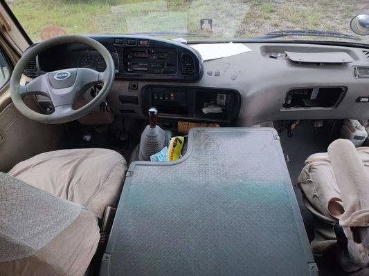 킹 오래 사용 된 23 좌석 버스 신뢰할 수 있는 중고 모델 왼손 운전