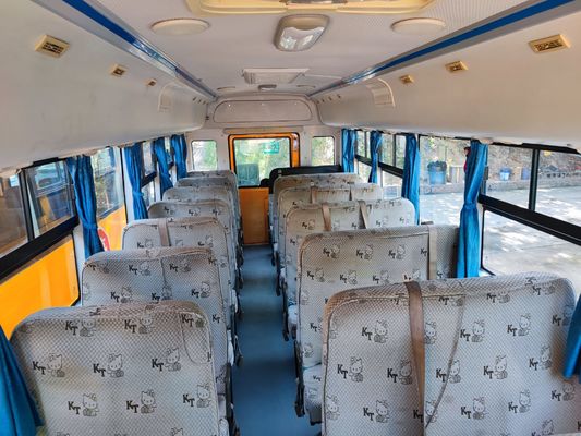 34 좌석 중고용 학교버스 V6 엔진이 있는 디젤 연료