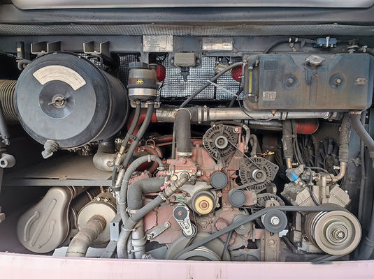 럭셔리 핑크 중고 버스 유로 5 LHD 중고 디젤 셔틀 버스 판매