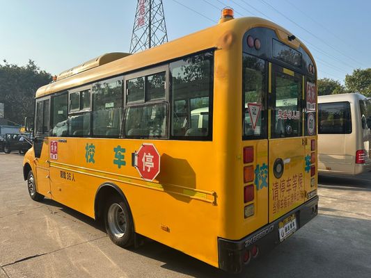 36석 옐로우 디젤 엔진 LHD ZK6669DX7 중국산 중고 스쿨 버스
