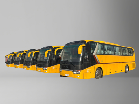 Used Yellow King Long Bus: 63-Seat Layout, Yuchai Engine & Manual Transmission