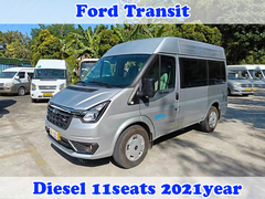 사용 된 차 Ford TRANSIT11seats 사업용 차량 LHD 140hp 디젤 엔진- 엔진 전력 103kw